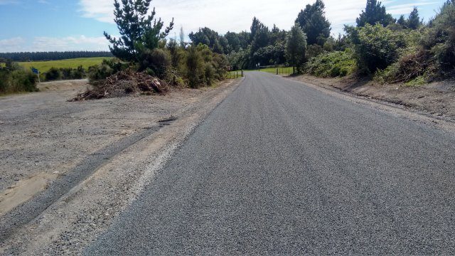 Road into the DOC service area at NTC