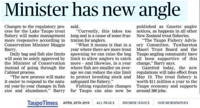 TT Fishery Notices change
