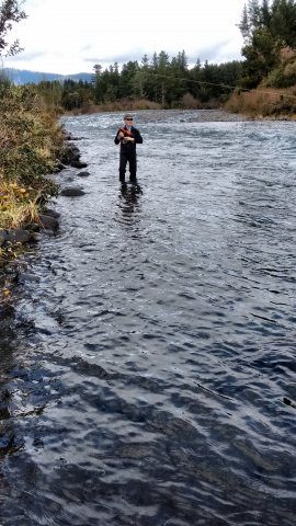 Fish on at Boulder Reach