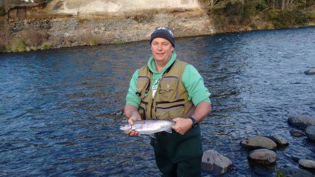 Jason King with typical sized Rainbow