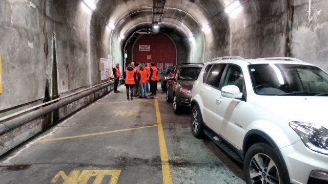 Assembling 65 m underground