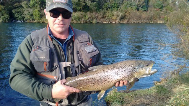 Antony Gibbons with a 7.5lb Brown