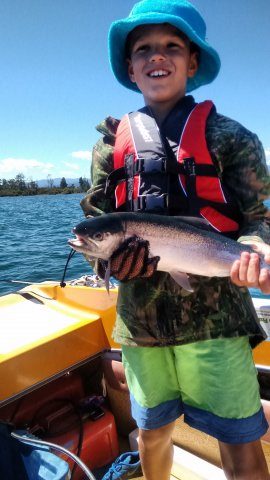 Grandson with his catch