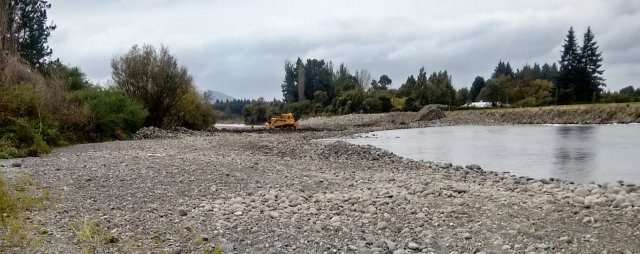 The new shallower wider channel being prepared180413 IMG_20180413_163513846_HDR