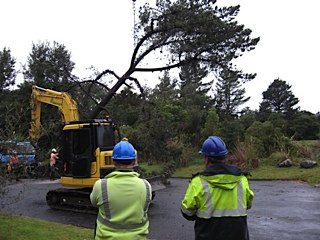 Section being lowered