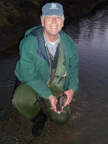 Dr Stuart Crosbie. Succeful angler