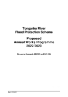 Tongariro Flood Protection Scheme Annual Works Programme 2022-2023